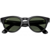 Умные очки Ray-Ban Meta* Headliner Gen 2 Shiny Black, Солнцезащитные линзы G-15 Green (RW4013), размер L